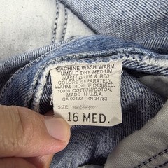 VTG Lee Riders Jeans Women 16 Med Light Blue High Waisted Tapered Made in USA