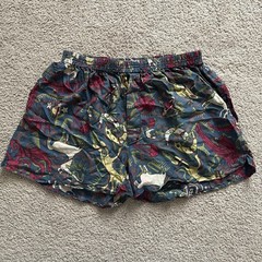 Rare Vintage ’80s Italian 100% Silk Memphis Milano Designer Pop-Art Boxer Shorts
