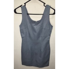 Vintage My Michelle Blue Mini Dress Sleeveless Scoop Neck 90s Style Size 5/6