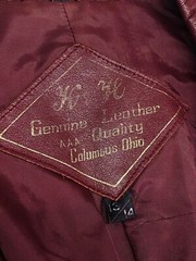 Vintage 1970s red leather jacket, genuine dark ox blood boho brown wrap trench M