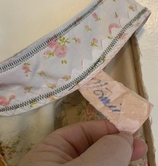 RARE 70s Vintage Hippy Skirt Home Sewn Unique made from pillow cases & sheets