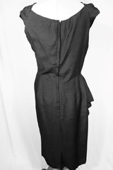 Vintage 1960’s Black Rayon & Silk Cocktail Dress Size 10+ Excellent Condition
