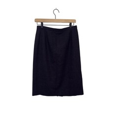 Vintage JH Collectibles Charcoal Gray 100% Wool Pencil Skirt Size 8