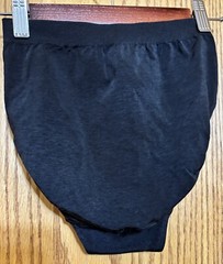 VTG Vanity Fair NWOT Solid Black #13-004 Hi-Cut Brief size 6