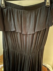 Strapless Jumpsuit Romper VTG 90s Coco Bianco Black Gauze Rayon Sz M NWT $88