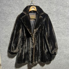 Vintage Emilio Pucci Faux Fur Coat Women Medium Brown 60s Gemini Fashions Luxury