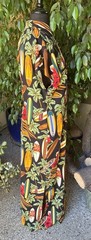 Gorgeous Vintage Hilo Hattie Hawaiian Surfboard & Hibiscus Maxi Sz Large