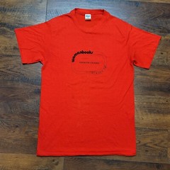 Vintage 70s 80s Womanbooks NYC Book Store Library Feminist LGBT Red T-Shirt L