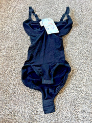 Vintage Body Wrap seamless black body suit XL BNWT