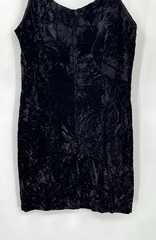 vintage Y2K 90s RAMPAGE mini dress MEDIUM crushed velvet eggplant grunge emo