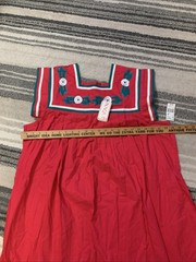 Vintage Naqui Dress Ethnic Muu Muu Hot Pink Patchwork Size 2X