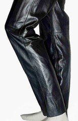 Vintage MARC JACOBS For PERRY ELLIS Black Leather Pants S/S 1992 Barney’s NY