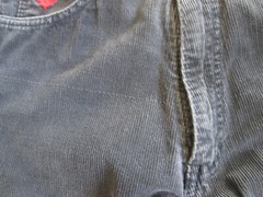 Vintage Normandee Rose Pants 5L 23×32 Corduroy Faded Black Tapered Leg High Rise