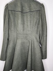 George g:21 Olive Green Double Breasted Coat Size US 4 Wool Blend ASO Mob Wives
