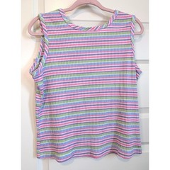 Blair Vintage Striped Ribbed Knit Tank Top