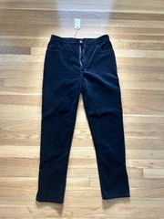 Vintage GUESS 90s Black Velvet Pants Zipper Leg Y2K Size 25/26