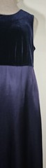 Vintage Byer Studio Dress Size 6 waist 30 Inches Navy Blue Cocktail Long Length