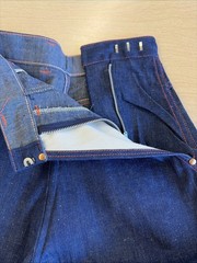 Dungarettes 1950’s High Waisted Vintage Dark Denim See Pics For Size Measurement