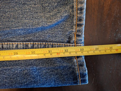 Vintage Lawman Highrise Jeans – Suede Leather Studs – No Pockets – 27×33