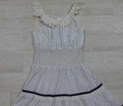 Vintage 70s Midi Prairie Dress (L) Swiss Dot Romantic Boho Jonathan Logan