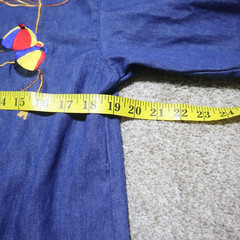 Vintage 90s Cedars Blue Denim Button Up Shirt Adult Women’s L Large BOX 13