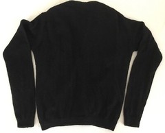 Vintage 1950/60s Black BEADED Button-Up SWEATER Size 38 (Small to Medium)