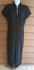 VINTAGE ASIAN INSPIRED EVENING DRESS 11/12 POLY LYCRA UNIFORM QUALITY CLASSIC