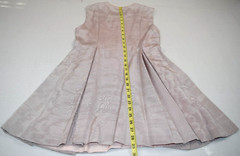 Vintage Dress Size S/M 60s Youth Guild Frosted Lavender Rhinestone Buttons Lined