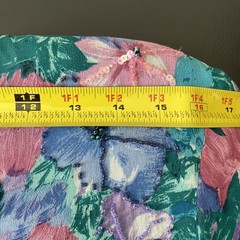 VTG Diane Freis 100% Silk Set of 2 Top & Skirt Vibrant Multicolor Beads Sequins