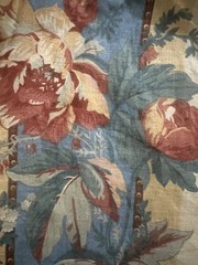 90s Vintage Ralph Lauren Country Linen Rose Floral Button Front Maxi Skirt 14