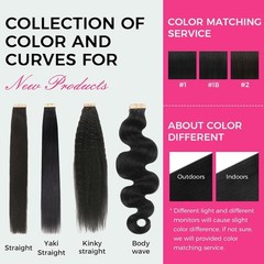 Lashey Human Hair Tape-in Extensions 18″ 20pcs 50g Natural Black 100% Real