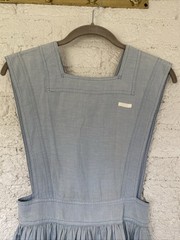 Vitg Authentic WWII Red Cross Nurse Volunteer Sleeveless Cotton Smock Dress XS