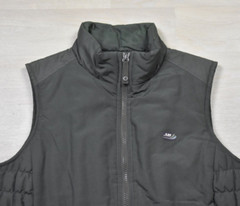 Y2K Union Bay Puffer Vest Army Green Nylon Streetwear Size Small VTG