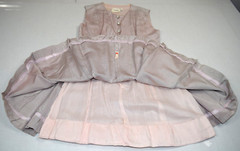 Vintage Dress Size S/M 60s Youth Guild Frosted Lavender Rhinestone Buttons Lined