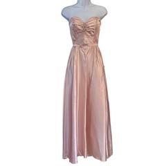 Vintage Pink Satin Gown Coquette Princesscore Formal Dress Prom Formal Regency