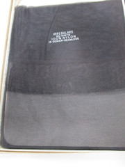 1PR VINTAGE UNBRANDED RHT MICRO MESH SHEER NYLON STOCKINGS SZ 11.5 LONG 37″ BLAC