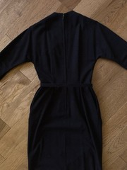 Vintage 1950s Audrey Hepburn Style Black Pencil Dress Wiggle Dress Day to Night