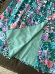 VTG Diane Freis 100% Silk Set of 2 Top & Skirt Vibrant Multicolor Beads Sequins