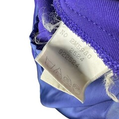 Vintage Thierry Mugler Iconic 90s Purple V Neck Wrap Mini Dress Size 7A XS