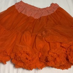 Vtg Great American Square Dancing Co Red/Orange Petticoat Medium Rockabilly