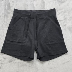 Vintage Casual Gear Shorts Womens S Black Pull On Mid Rise Drawstring Pockets