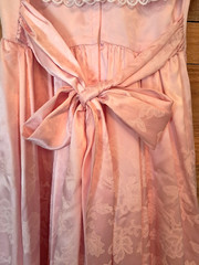 Gunne Sax Pink Satin Princess Dress Small Size 5 Ruffle Southern Belle 80s Prom