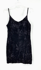 vintage Y2K 90s RAMPAGE mini dress MEDIUM crushed velvet eggplant grunge emo