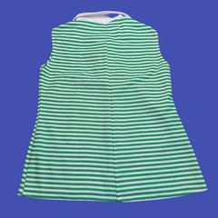 Vintage 70s JCPenney Knit Polo Large Green Dagger Collar Mod Disco Top Preppy