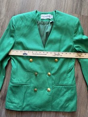 VTG 80s JH Collectibles Green Skirt Suit Set Jacket 6 Skirt 8 St Patrick’s Day