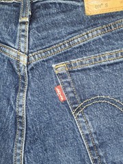 Vtg Style Big E Levi’s 501 S Red Label Skinny Button Fly Embroidered SZ 26/28!