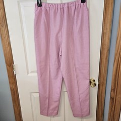 2 Vintage Pants Size 16, Wool and Polyester Slacks