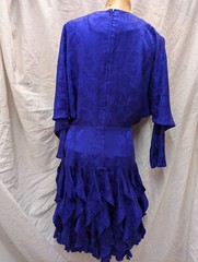 Vintage 1980’s Purple Silk Dress by Silk Studio Size 8