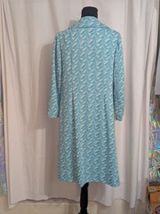 VTG 1971 Mod/GoGo Handmade By Sandy Bob’s Trench Coat W/ Blue Satin Lining Sz M
