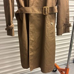 Vtg Swing Raincoat Trench Coat Size 44 Reg Beige Stylish Minimalist Pockets USA